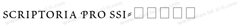 Scriptoria Pro SSi字体转换